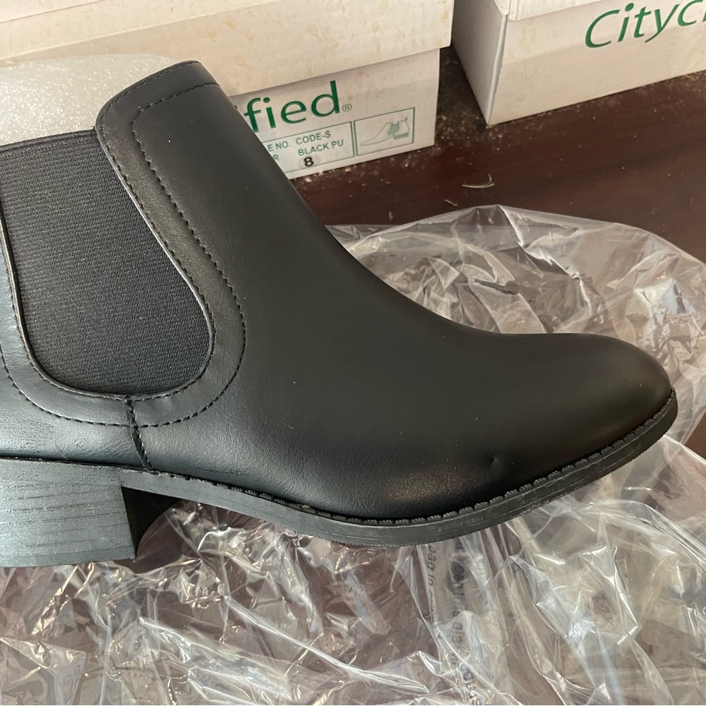 Cityclassified Sleek Black Ankle Booties
